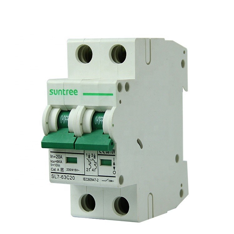 SL763 C16 2Pole 63Amp 6kA Miniature Circuit Breaker