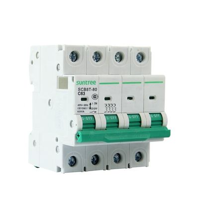 25A MCB AC SCB8T-80H Mini Circuit Breakers