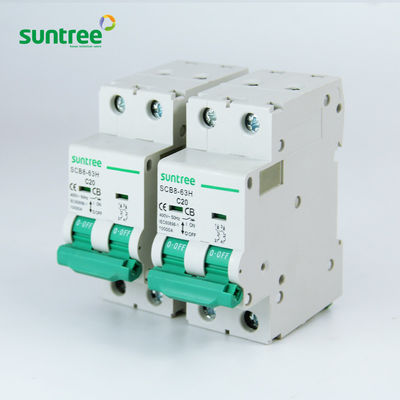 IP40 Housing 4P 10kA 230V AC MCB Circuit Breakers