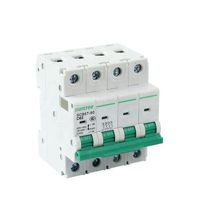 25A MCB AC SCB8T-80H Mini Circuit Breakers