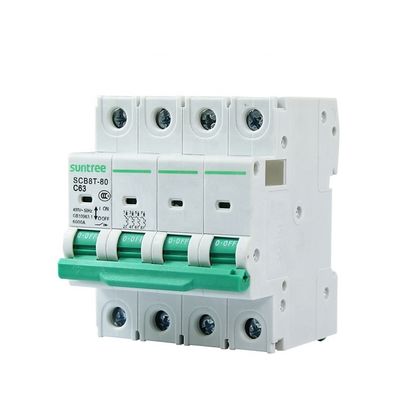 25A MCB AC SCB8T-80H Mini Circuit Breakers