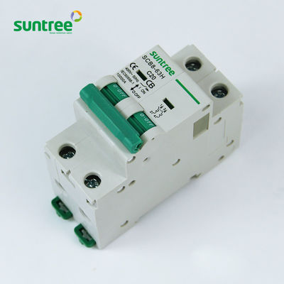 MCB 2P 10kA Mini SCB8-63H AC Circuit Breakers