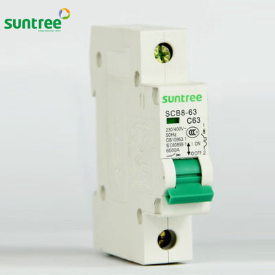 3P 230V SCB8-63 6kA Mini Circuit Breaker