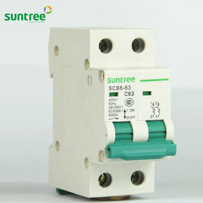 3P 230V SCB8-63 6kA Mini Circuit Breaker