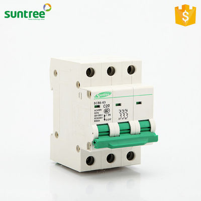 3P 230V SCB8-63 6kA Mini Circuit Breaker