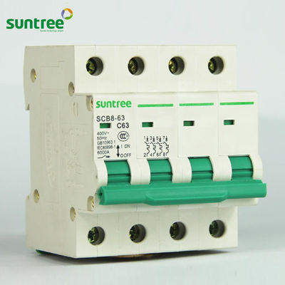 3P 230V SCB8-63 6kA Mini Circuit Breaker